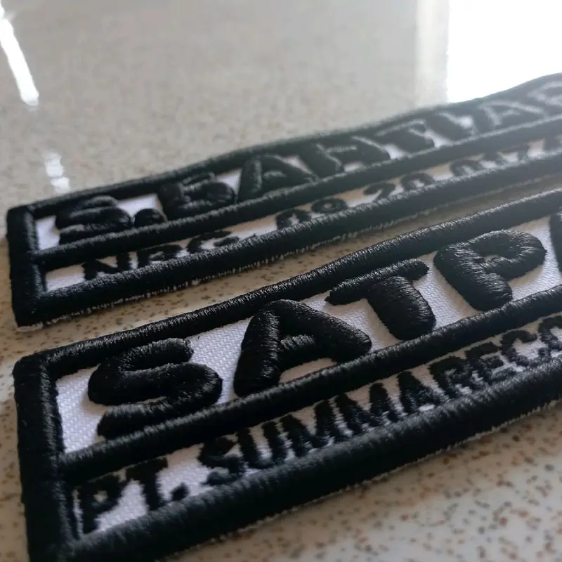 Papan Nama dan Satpam bordir timbul custom 1