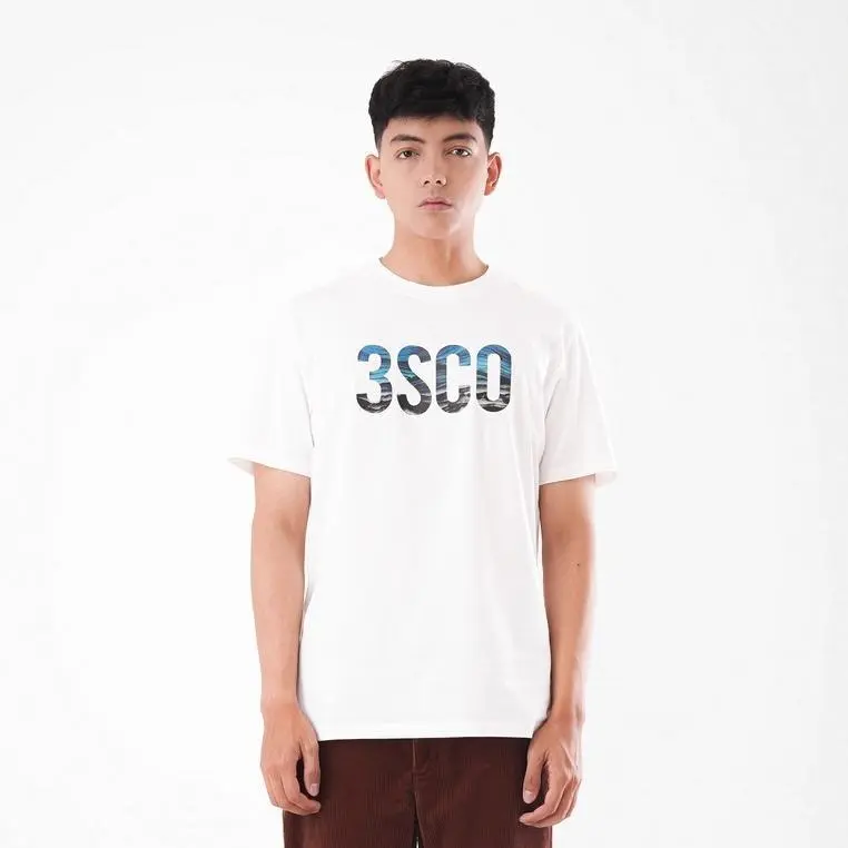 3Second Kaos Pria Lengan Pendek Katun Ultra Absorb OL-C570723 Baju T-Shirt Casual Dewasa Basic Simple Tebal Combed Tshirt Distro Sablon Atasan Atasan Casual Keren