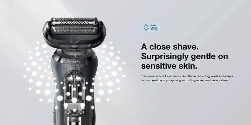 Product Introduction of Braun Series 6 61-B1200s Electric Shaver for Men - Rechargeable Wet & Dry Electric Razor with Travel Case Blue Comfort electric  shaver 0