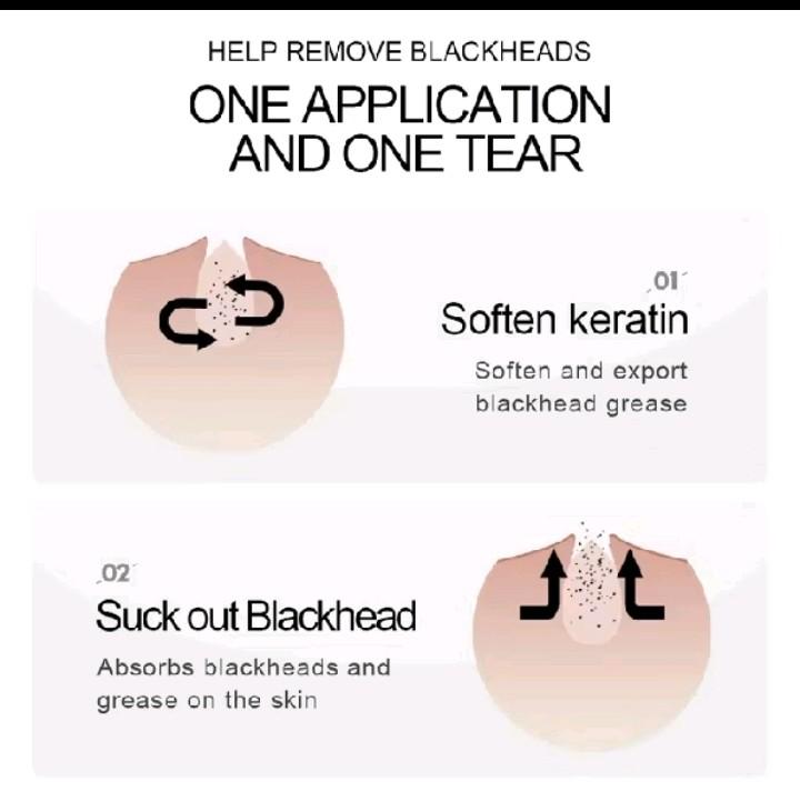 [ paket hemat 3pcs] SADOER Black Head Removal Mask Masker  Wajah Arang Hitam Menghilangkan Komedo Hidung 4