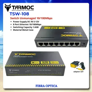Tarmoc TSW-108 Switch Unmanage 8 Port 10/100Mbps Metal Case