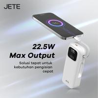 Gambar JETE Powerbank B9 10000MaH Power Bank Fast Charging 22.5W PD with Retractable Kabel USB Type C and LED Indicator - Garansi 2 Tahun - Hitam dari JETE Indonesia Kota Bandung 4 Tokopedia