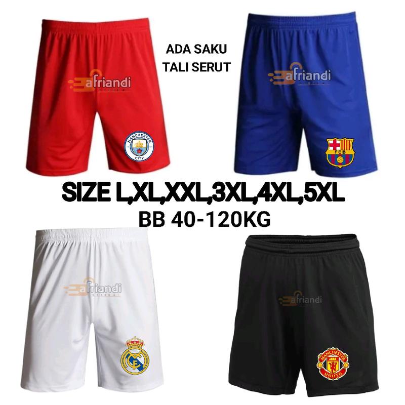 Celana boxer club Bola bawahan olahraga  kain warna ada saku jumbo Santai Hitam Putih Polos uniseks sport 0