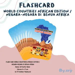 FLASHCARD WORLD COUNTRIES AFRICAN  EDITION / FLASHCARD NEGARA-NEGARA DI BENUA AFRIKA