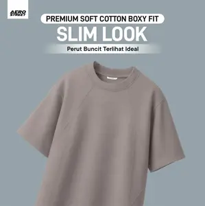 Aerostreet Slim Look Levto Kaos Pria Brown T-shirt Cowok Men Casual Cotton Premium Basic Minimalis Premium Tidak Mudah Kusut