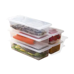 (SET ISI 5 PCS ) Toples Panjang Serbaguna / Wadah Penyimpanan Sayur Ikan Snack Serbaguna