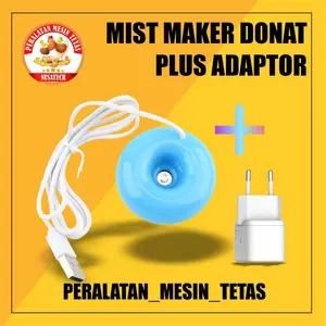 Mist Maker Humidifier Donat Termasuk Adaptor Penambah Kelembaban Mesin Tetas