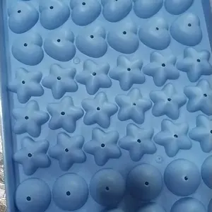 1 PCS Cetakan Jelly Kombinasi Mix 3 Motif Star Love Ball 54 lubang / Warna Warni Kitchenware / Cetakan es batu - buah - viral