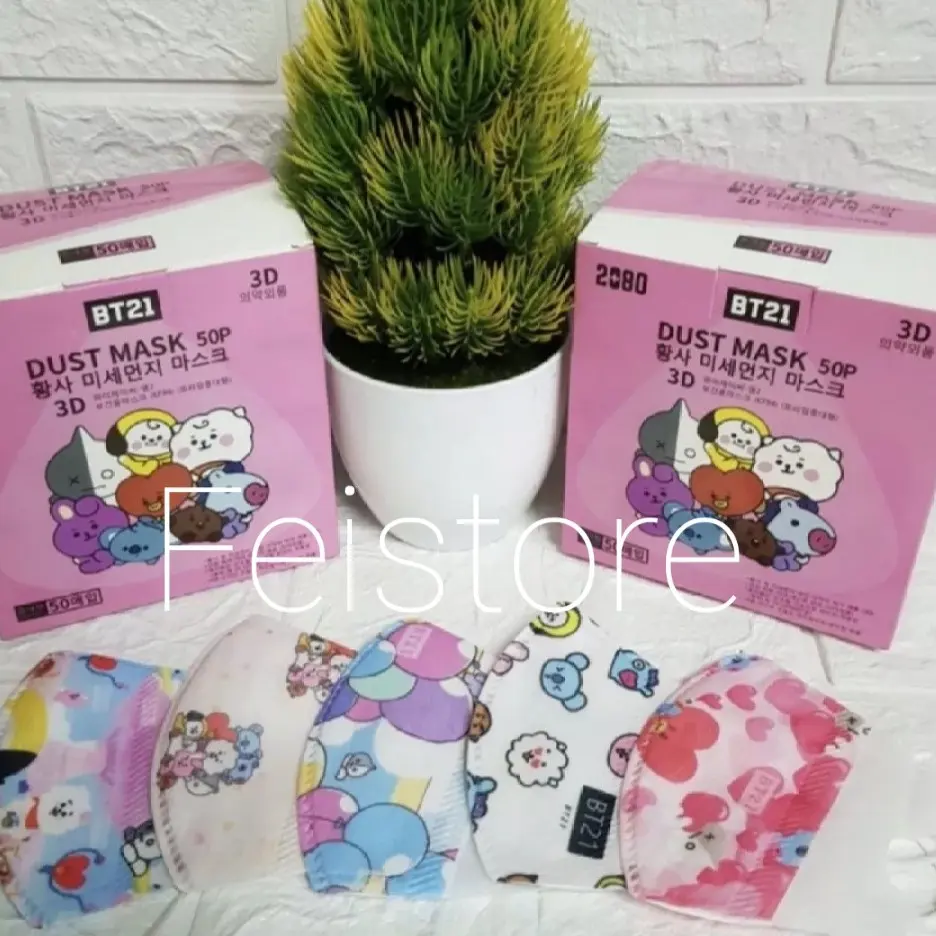 Masker Duckbill Motif BTS