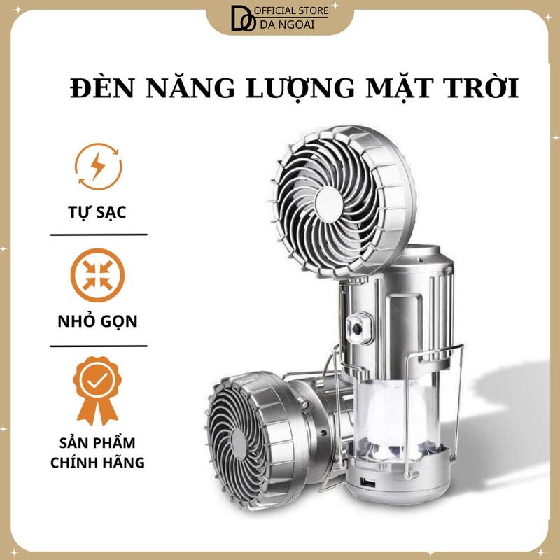 Đèn Năng Lượng Mặt Trời, Đèn Tích Điện 3in1 siêu sáng - Kèm Quạt Tích Điện Tiện Lợi YPX9 đèn pin thông minh đèn di động