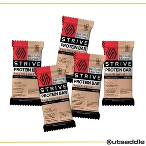 STRIVE Protein Bar 1 Box Isi 5 Rasa Original 24g Protein Oats Kurma Kacang Kedelai Kacang Almond Camilan Sehat
