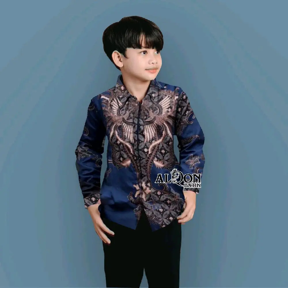 Kemeja anak Layangan navy