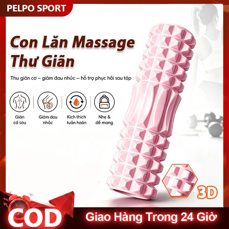 Con Lăn Massage Giãn Cơ JUSTFIT, Phục Hồi Căng Cơ Vùng Lưng, Cổ Vai Gáy, Bắp…