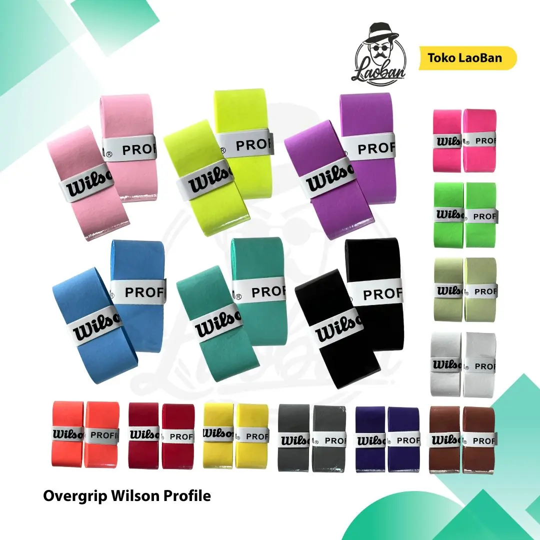 Overgrip Wilson Profile Tenis Overgrip Padel Comfort Polos - Grip Raket Grip Tennis Grip Padel
