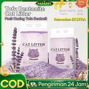 【4.4】Pasir Kucing Tofu Bentonite Tofu cat casserol dicampur dengan kaleng-hait milk pemupukan tanah 6L dari berbagai macam rasa yang berasal dari komposit dengan sedikit mengurangi bau kotoran dan dapat menyiram toilet