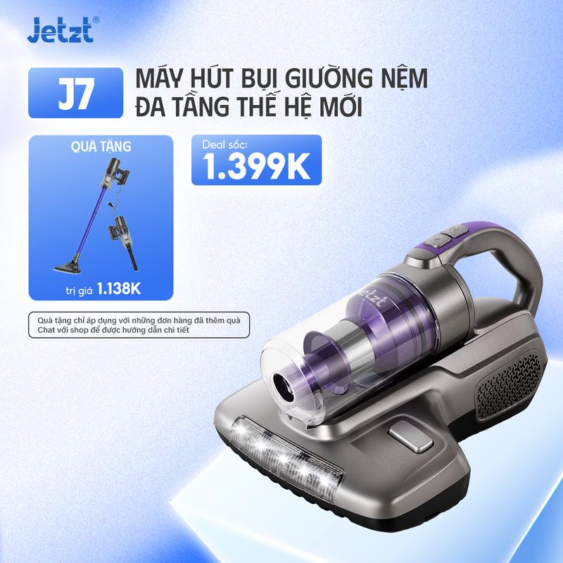 LIVESTREAM Máy hút bụi giường nệm có dây diệt khuẩn đa tầng 19.000 Pa thế hệ mới JETZT J7 chính hãng làm sạch bụi bẩn vượt trội