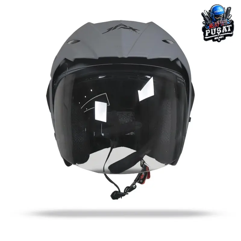 Helm JPX SUPERMOTO Double Visor Original Kaca Visor Clear / Bening | Helm Half Face Premium Untuk Pria dan Wanita Dewasa SNI 2