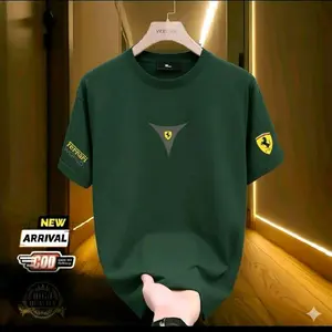 KAOS BIG SIZE BAJU JUMBO LOGO FERRARI  7XL 6XL 5XL 4XL 3XL 2XL XL L M S KAOS JUMBO PRIA WANITA PREMIUM DISTRO.  Combed Abu Katun T-Shirt Panjang Nyaman Keren