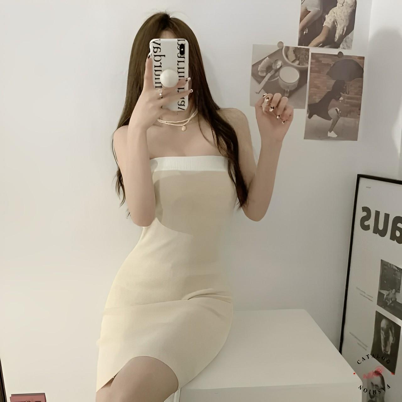 ZRS Dress Rajut Irenne Ld 90 - 100 cm P 100 cm B 215 gr Cotton Polyester #4801