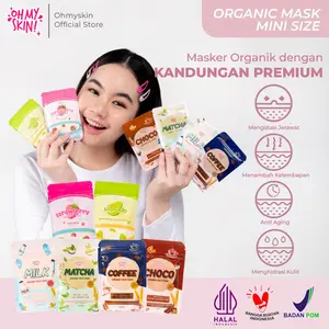 OhMySkin! Masker Organik BPOM 25gr Meredakan Jerawat Membantu Mencerahkan Melembabkan Menyamarkan Pori Face Mask Perawatan Wajah Bruntusan
