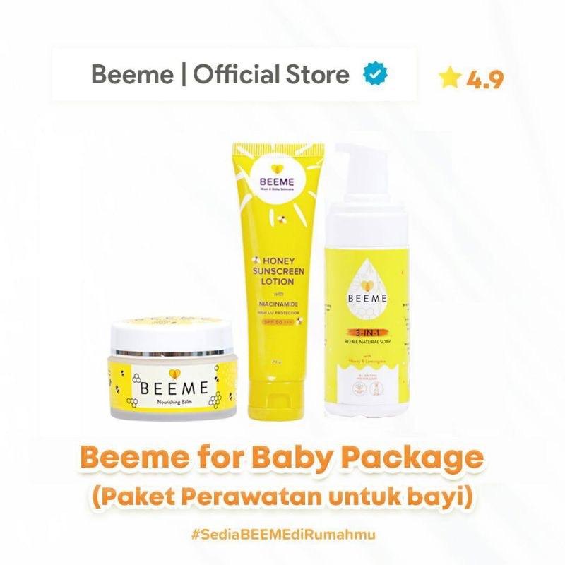 Beeme Bundling Baby Package Isi 3 [Beeme Balm + Sabun + Sunscreen]