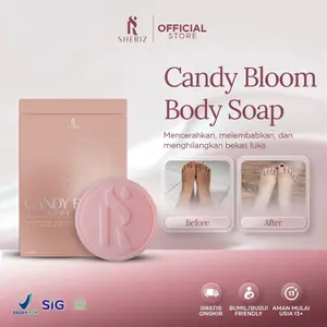 SHERIZ Sabun Candy Bloom Body Soap 40g - Sabun Pembersih & Pencerah Kulit BPOM