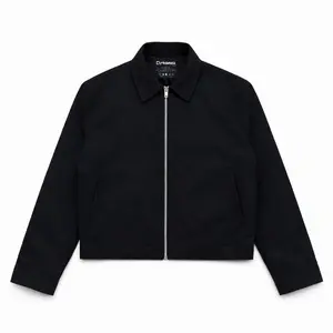Dreeam Work Jacket Boxy Vitune Jaket Kerja Hitam  Polos Unisex
