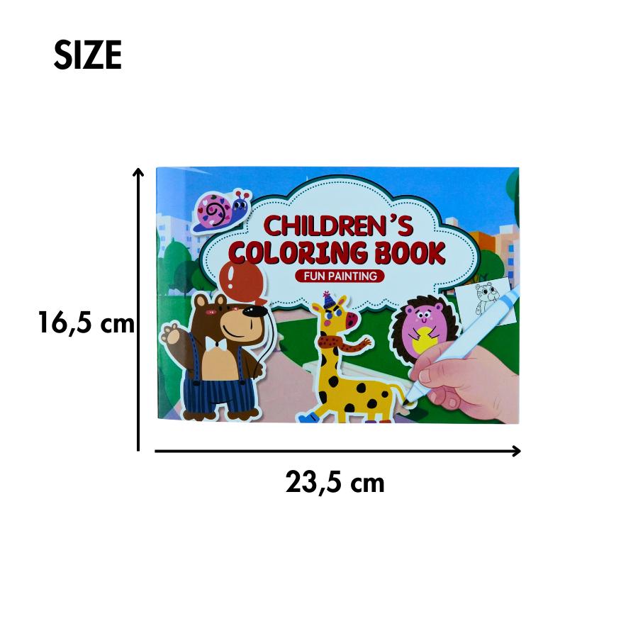 Buku Mewarnai Anak Garis Tebal Media Belajar Dan Melatih Motorik Halus BU-1108