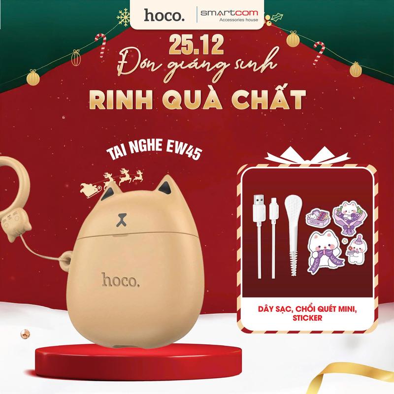 Tai nghe mèo EW45 Hoco - Chính hãng - Kết nối Bluetooth v5.4 -