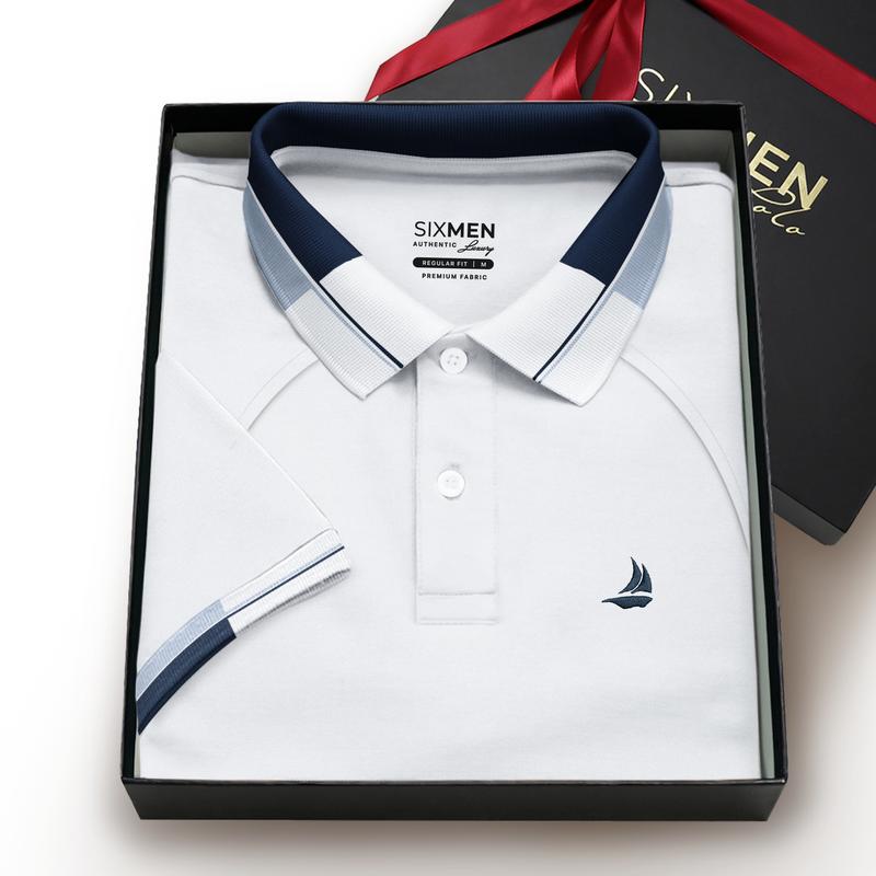 Áo Polo Nam SIXMEN Polo Marin Cổ Bẻ Tay Ngắn Vải Cá Sấu FeelMax Premium Cao Cấp Co Giãn Thoáng Mát