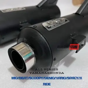 CMS Knalpot Racing Suara Adem Ngebass untuk Motor Beat Scoopy Mio Vario Karbu Vario 110 125 150 Beat Pop Street Motorcycle