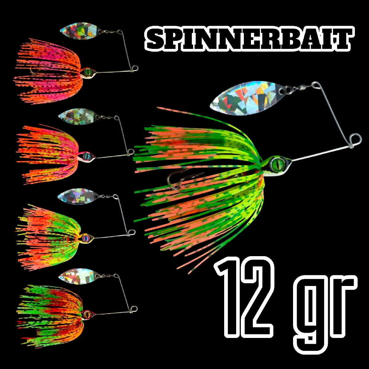 Umpan Casting Spinnerbait 12gr Andalan Boncos dengan Double Hook Anti Mocel untuk Ikan Gabus