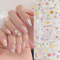 Gambar Shinycat Hiasan Stiker Kuku 3D Motif Bunga Doodle & Daisy Cat Minyak Berwarna Aksesoris Nail Art DIY - A dari Shinycat Kota Tangerang 4 Tokopedia