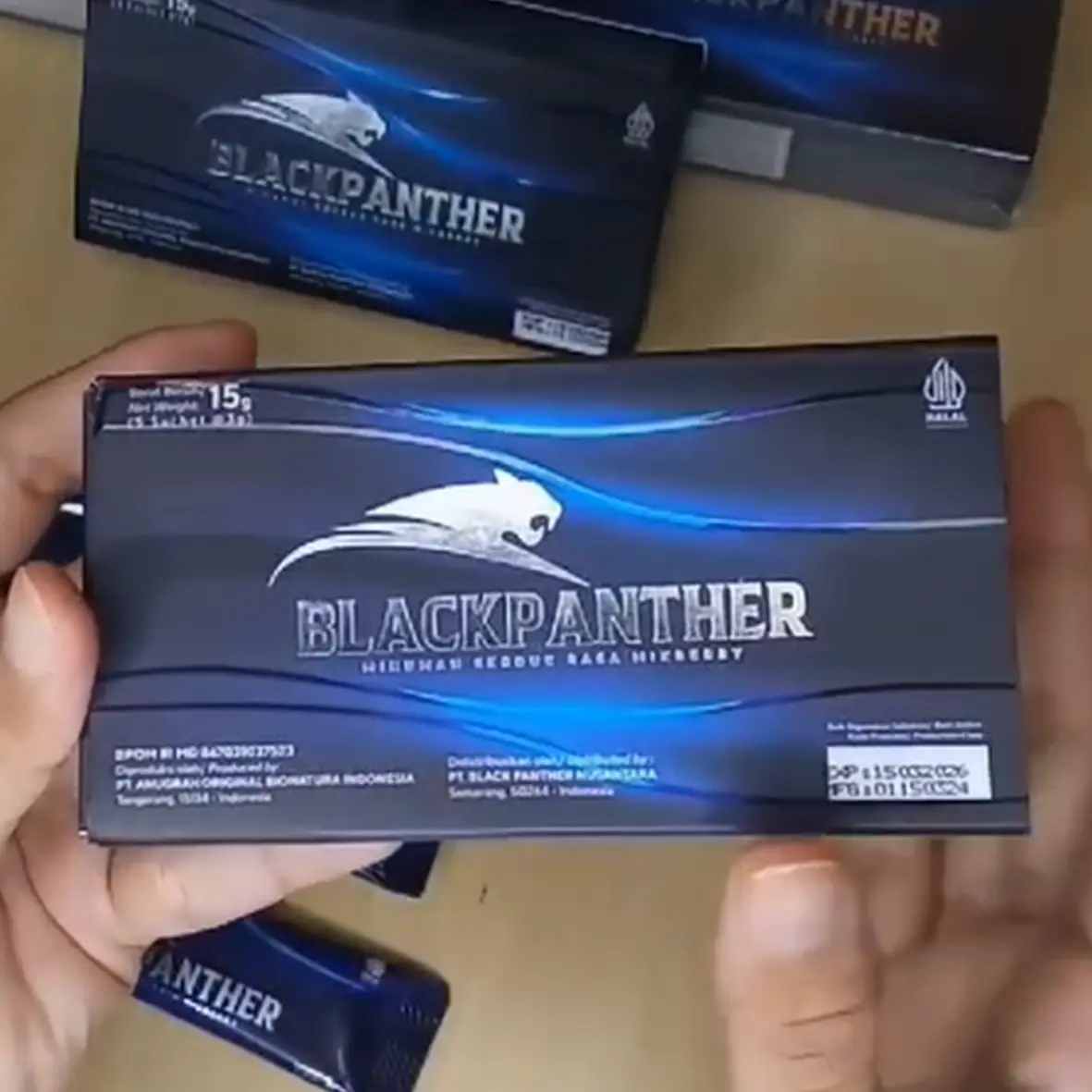 black panther minuman serbuk isi 5 sachet