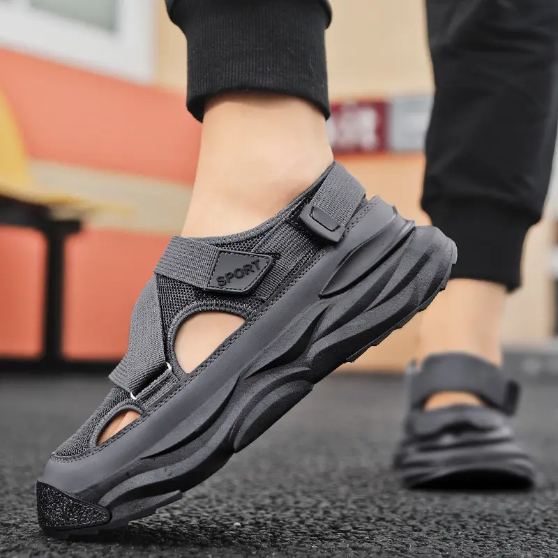 ANTI JEBOL Sepatu Sandal Pria Import 2024 B-2 Terbaru Slipper Summer Kekinian Sendal Kasual Karet 3