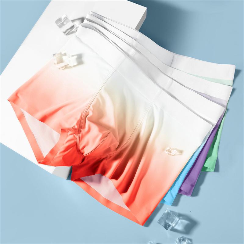 Đồ Lót Nam, Thương Hiệu Mới, Chất Liệu Lụa Lạnh Thiết Kế Boxer, Kháng Khuẩn, Quần Lót Nam, Quần Đùi Boxer, Quần Lót, Thương Hiệu 3 Chiếc, Kiểu Dáng M1113
