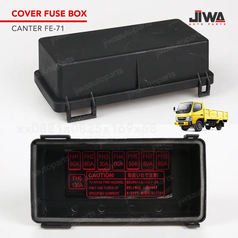 Jiwa Auto Cover Fuse Box Canter FE71 PS 110 125 136 Tutup Sekring / Tutup Box Sekering Mobil 3