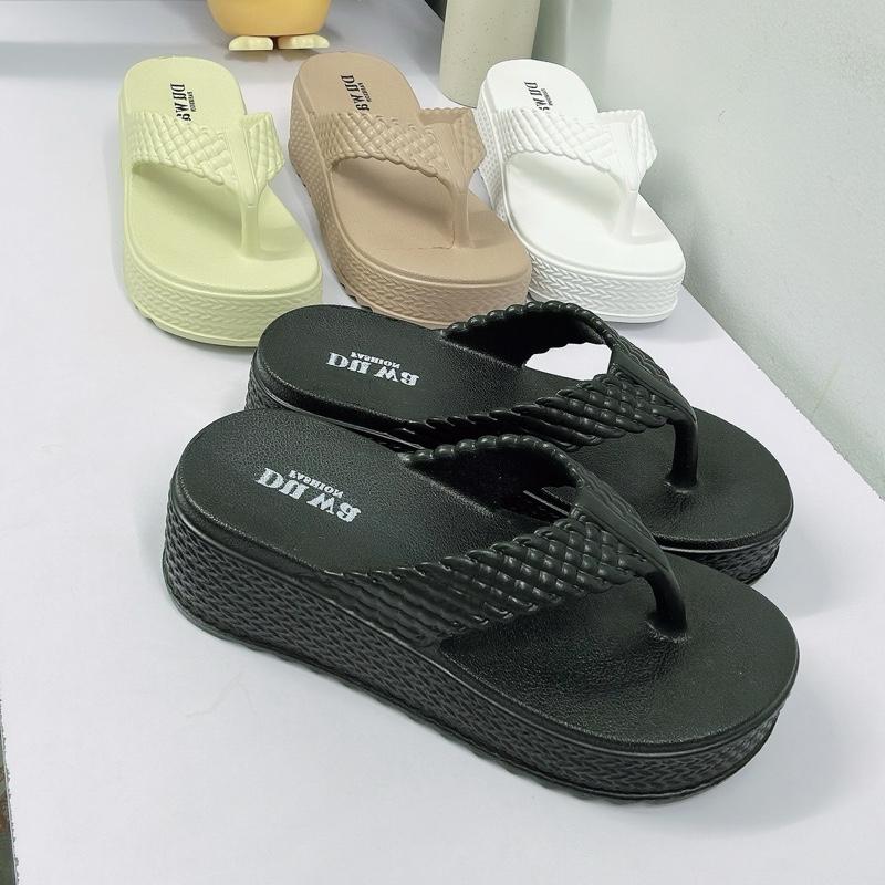  Dép nữ xỏ ngón Duwa kết bính  D-0-4   chất liệu eva nhẹ  đế cao . 