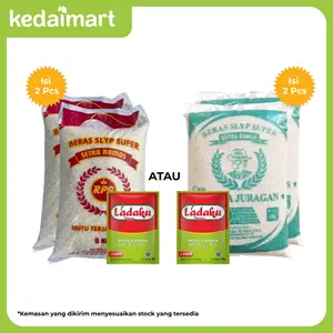 Beras Ramos 5 Kg X 2 Pcs + Ladaku Merica Bubuk Pcs