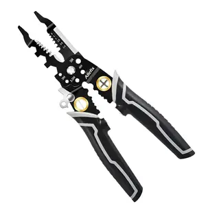 ALLEFIX Tang Kabel dan Pengupas 8in1 Bahan Baja Berlapis CRV - 6685