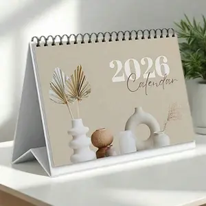 Kalender Meja 2026 Aesthetic Ukuran A5 15 x 21 cm Motif Jepang Torii Gate Desain Elegan dan Menarik untuk Dekorasi Meja Kalender Bulanan 2026 Aesthetic Jepang