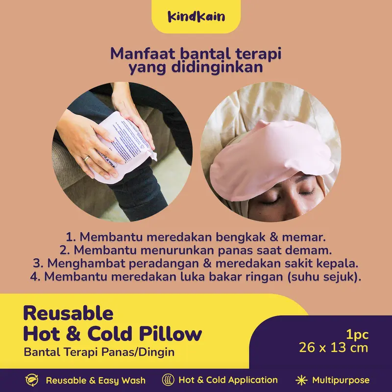 KindKain Bantal Terapi Panas Dingin / Reusable Hot & Cold Pillow Pack 5