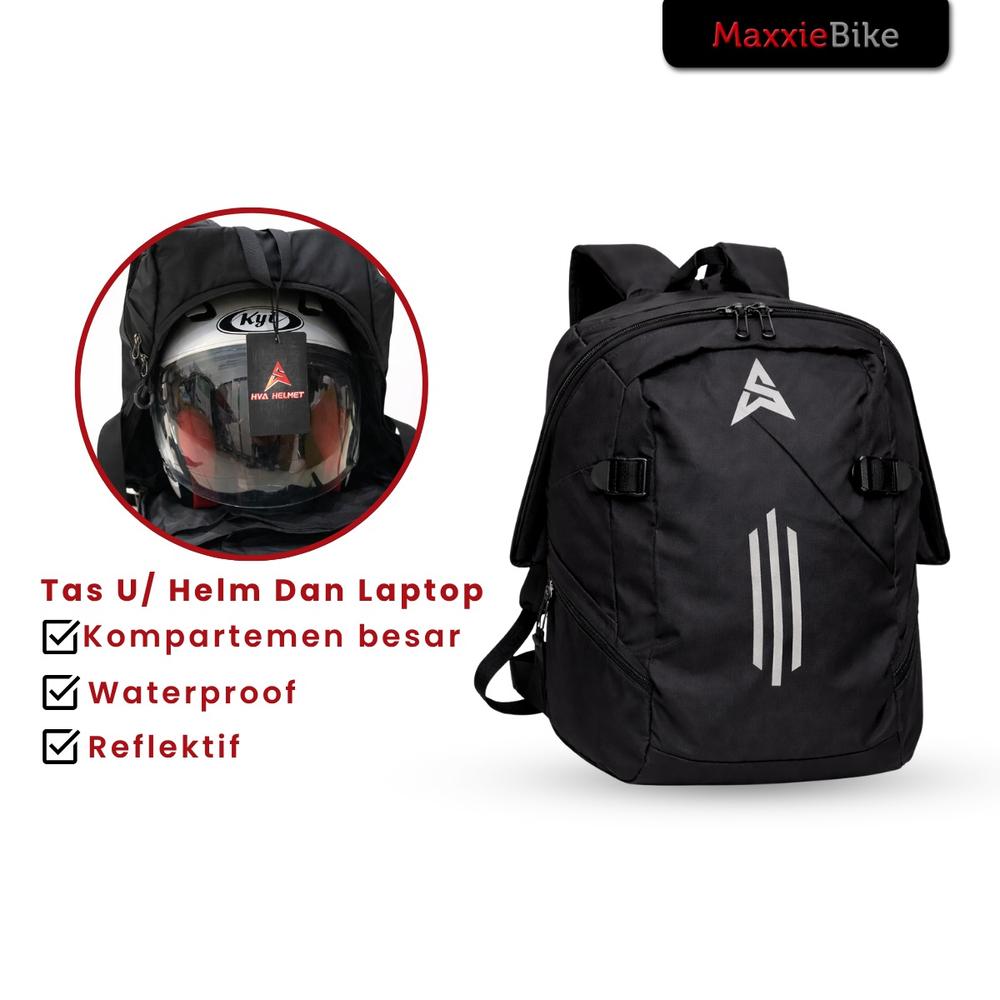Tas Helm Sepeda Motor Backpack Waterproof Touring Muat Full Face Multifungsi Waterproof