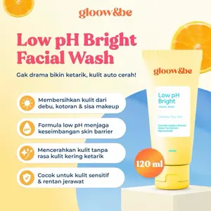 Ready Stock Gloow&Be Low PH Bright Facial Wash 120Ml