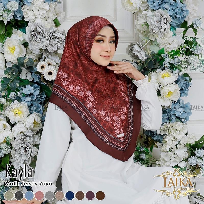 Product Introduction of Kerudung Bergo Instan Printing Motif Batik Kayla LAIKAcollection - 10 Warna - Muslim, Dewasa, Rayon, Wanita, Katun, Pad 7