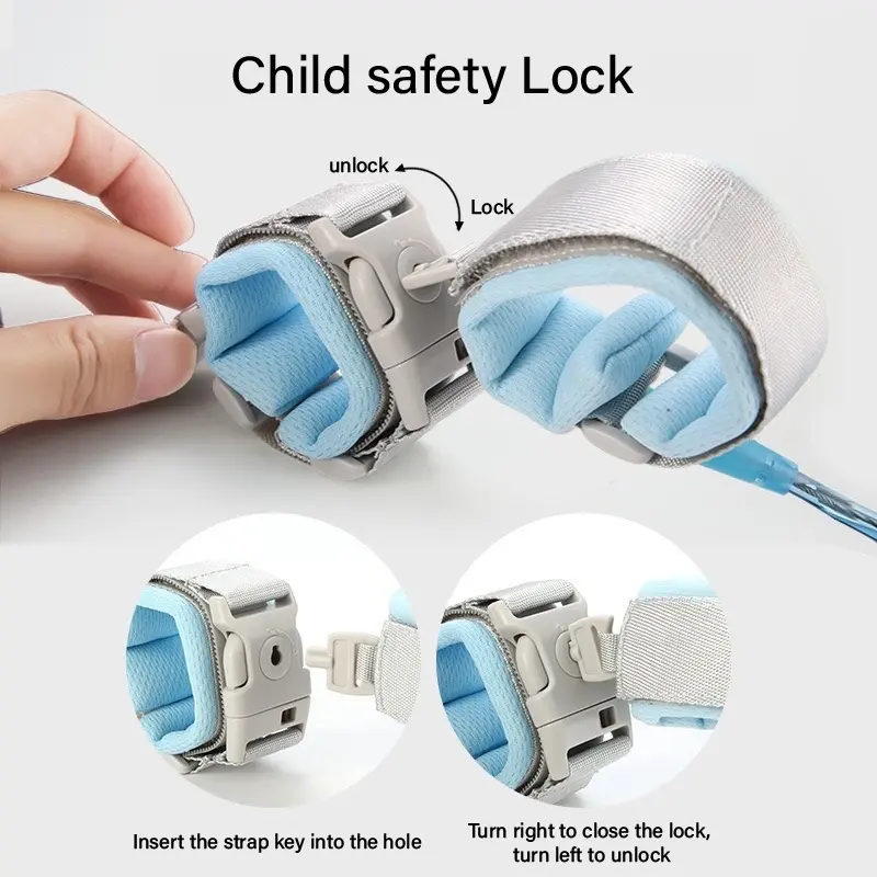 ￼Gelang Tali Pengaman Anak 2 Meter Child Safety Anti Hilang Anak Bayi Jalan Traveling Mudik Keluar Negri Keramaian 3