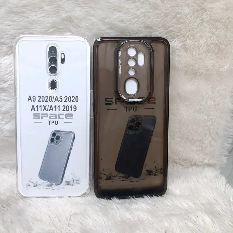 Softcase Casing OP A9 2020/A5 2020 Selikon Bening Trasparan Pelindung belakang HP+Camera 1