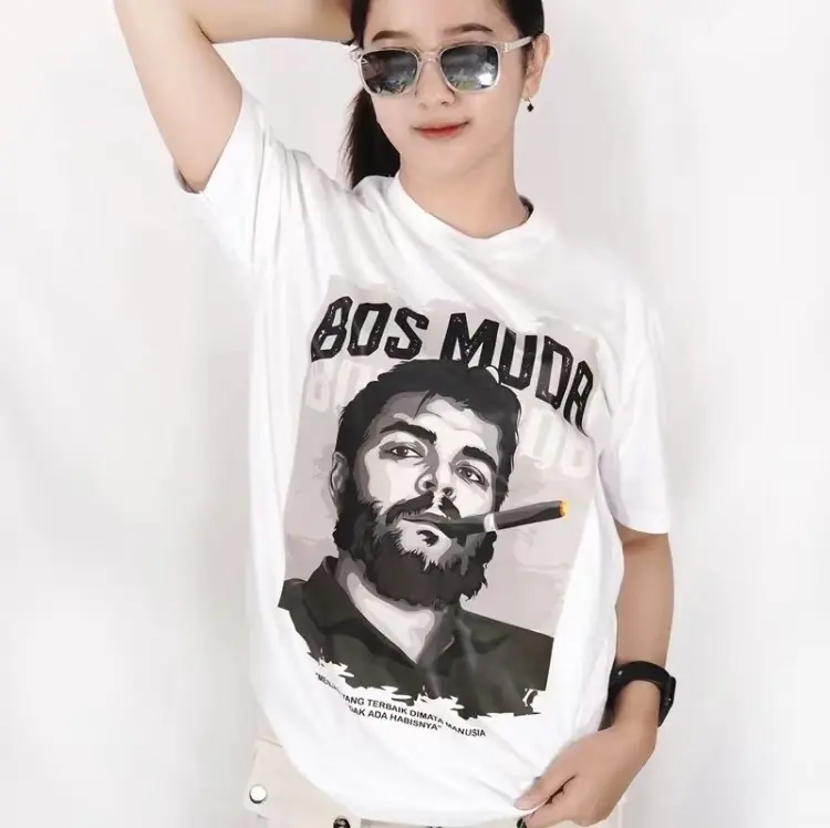 T-shirt Bos Muda / Unisex / 100% Katun / Lembut Nyaman Soft Surfing