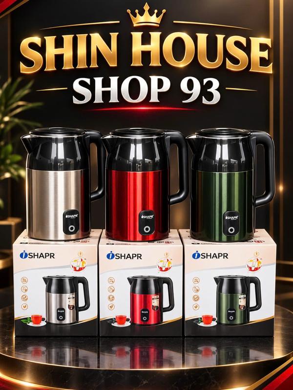 Ấm siêu Tốc Đun Nước Cao Cấp INox 304,Dung Tích 3l Siêu Lớn ,Tự Ngắt Khi Nước Sôi ,Công Suất 1500W