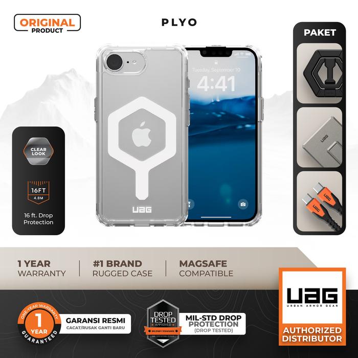 Gambar UAG Plyo Compatible for iPhone 17e / 16e case - Ice/White - Ice/White dari UAG Indonesia Kota Administrasi Jakarta Barat Tokopedia
